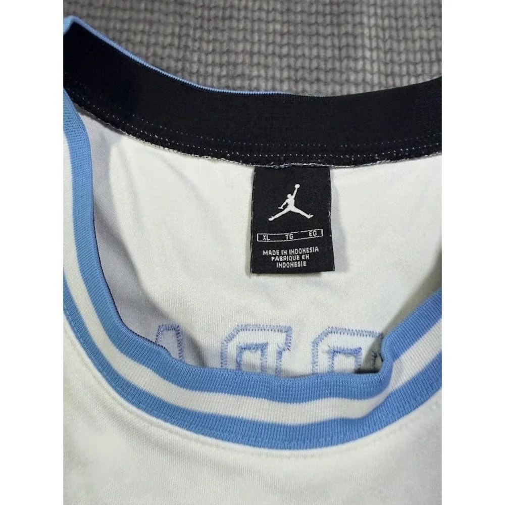 Jordan North Carolina Michael Jordan 23 Jersey Mens XL White Blue Stitched Nike